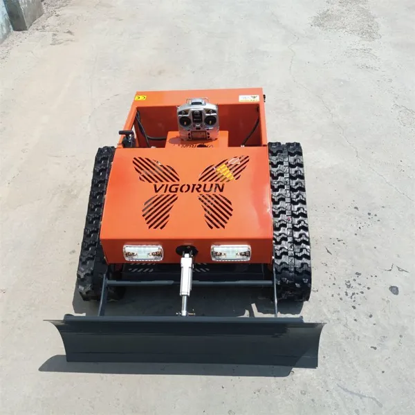 Industrial Grade Gasoline Engine Brushless DC Motor Rubber Track Remote Controlled Residential Slope Mower photo-6