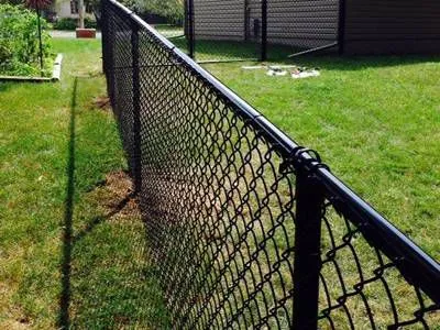 PVC Chain Link Garden Security Wire Mesh Iron Metal Farm Fence for Garden photo-2