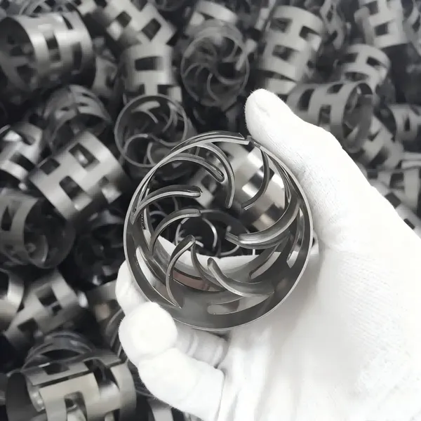 SS316L Metal Pall Ring for Corrosive Chemical Process Towers photo-2