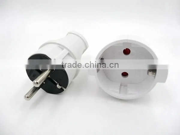Excellent Quality ABS Schuko Plug and Socket /Schuko Female/Schuko Male Plug photo-3