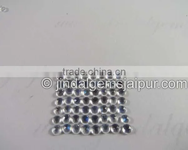 Wholesale Loose GemstoneRainbow Moonstone Top Quality Rose Cut Cabochons photo-3