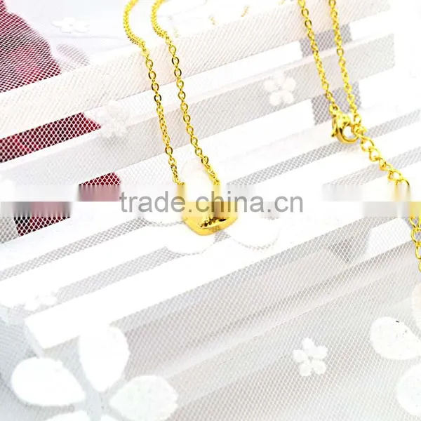 China 2016 New Gold Plated Steel Friendship Heart Necklace Supplier's Choice photo-4