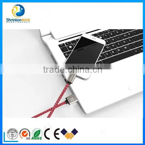 Remax Nylon Braided Fabric Micro Usb Cable 1M With Metal Head photo-3