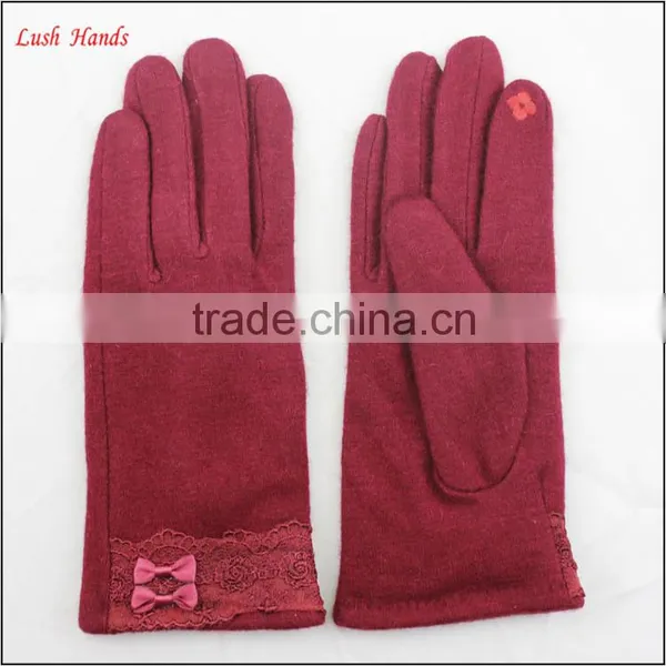 Ladies Winter Fashion Dress Gloves Thin Woolen Gloves Touch Screen Hand Gloves photo-2