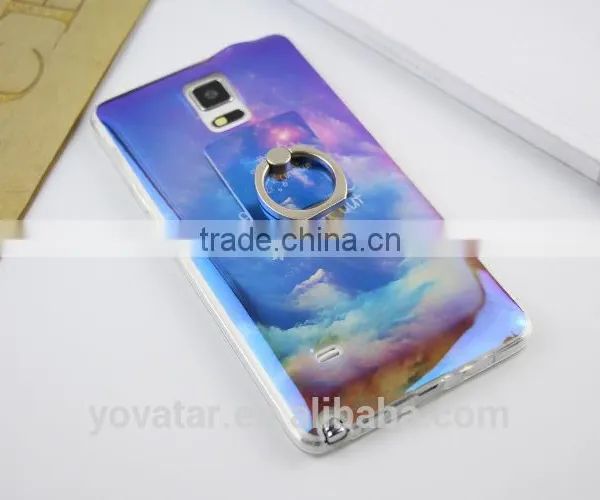 Blue Light TPU City Cartoon Soft Case With Ring Bracket for Samsung S6 Edge/S7/Note5/A9/A710 photo-3