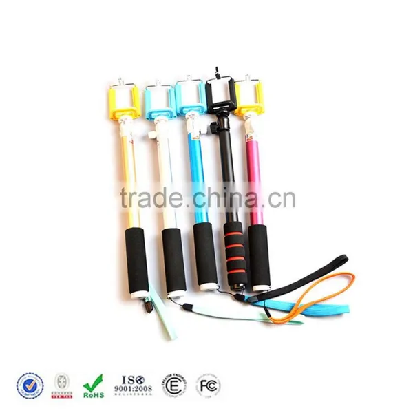 Extendable Selfie Stick With Bluetooth Shutter Button for Mobile Phone photo-2