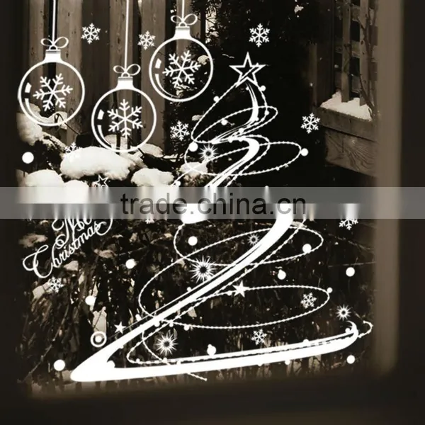 [Alforever]2015 Vinyl Merry Christmas Tree Window Stickers photo-2
