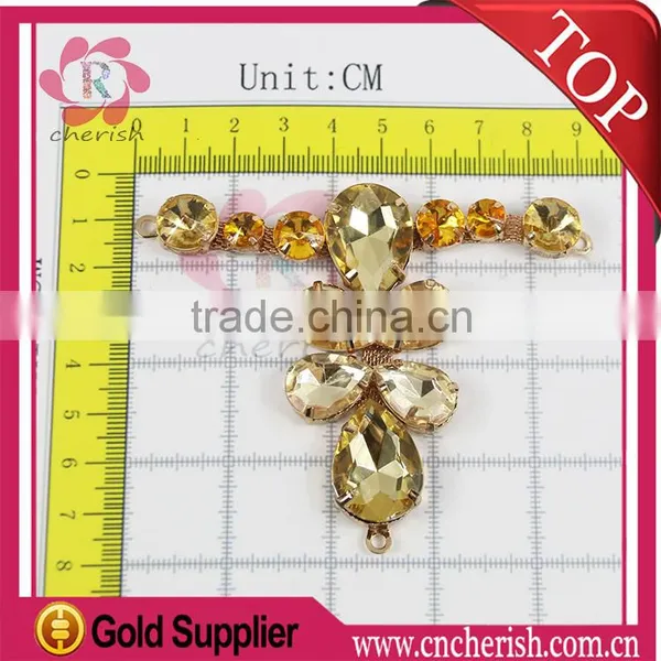 Hot Sale Green Color Glass Stones Crystals Ladies Sandals Decorations Accessories photo-3