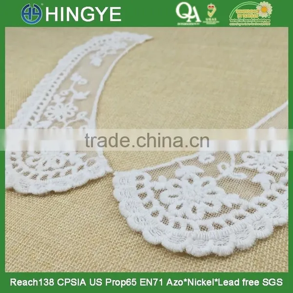 High Quality 100% Cotton Embroidery Neckline Designs HY004 photo-2