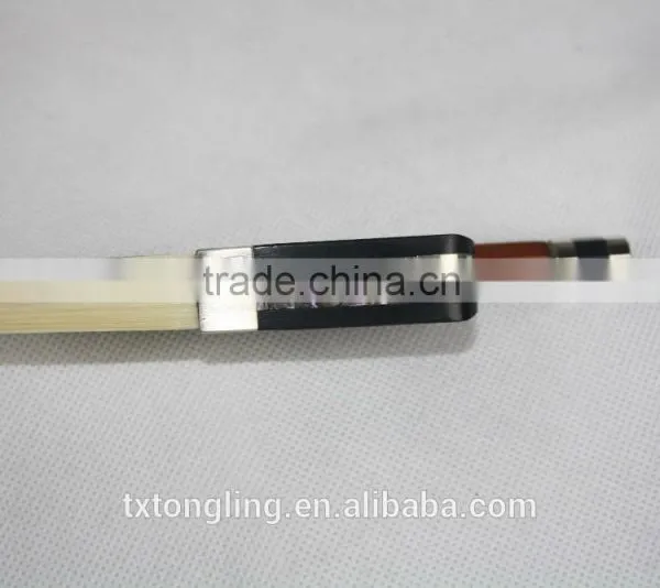 Ebony Frog Chinese High Quality Silver Flower Cello Bow photo-2