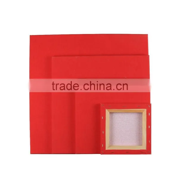 Free Sample Artist Stretched Large Red Cotton Canvas photo-2