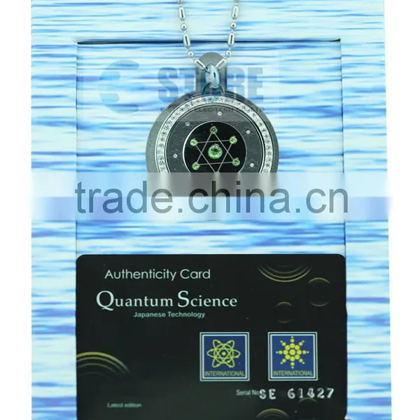 Fashion Seven Star Style Scalar Energy Pendant/Stainless Steel Pendant With Shinning Green Diamond Quality Choice photo-2
