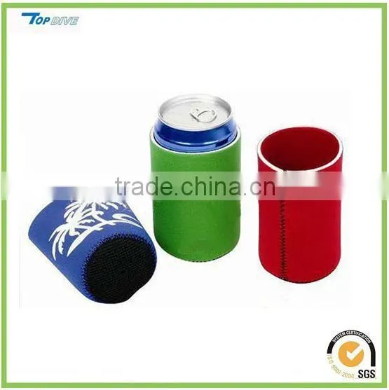 Neoprene zip top can cooler sleeve