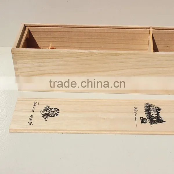 Wholesale Custom Unfinished Single Bamboo Wood Wine Gift Box photo-3