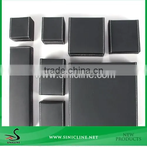 Sinicline High Quality Black Leather Pen Box photo-3