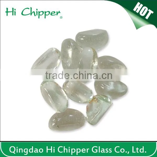 Fire Colored Glass Beads and Rocks for Fireplace Decoration photo-6