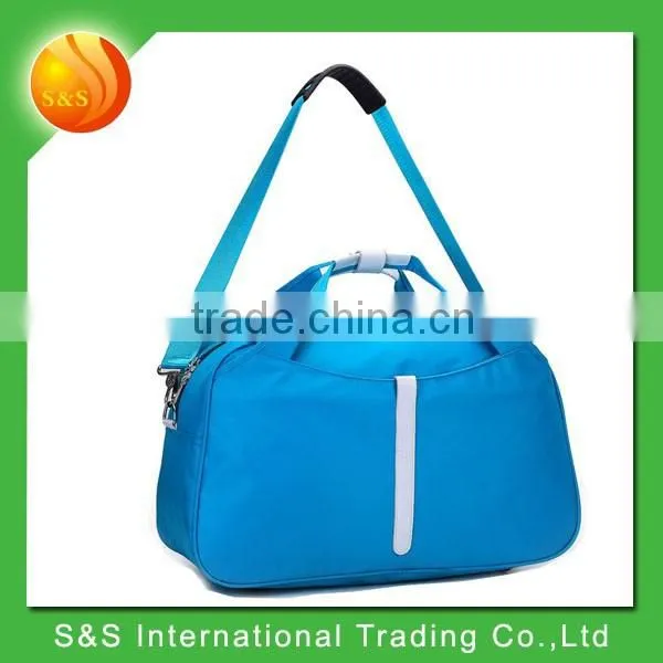 Blue Male and Female Business Travelers Folding Sky Travel Luggage Bag photo-6