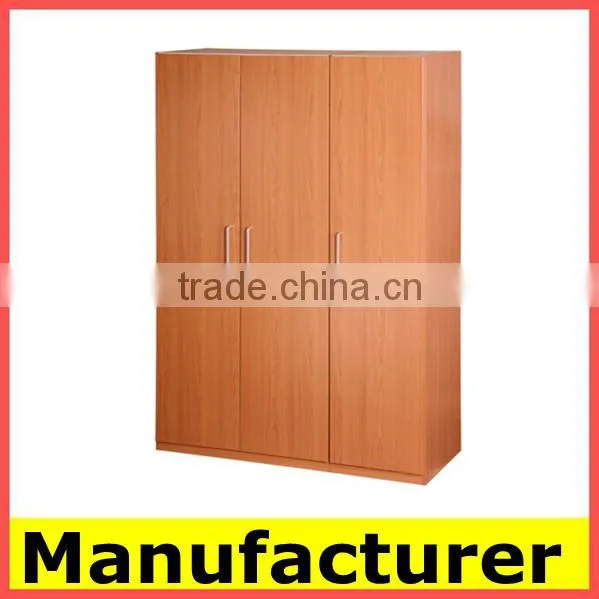 Wholesale Cheap Modern Melamine 3 Door Wooden Wardrobe Design Quality Choice photo-5
