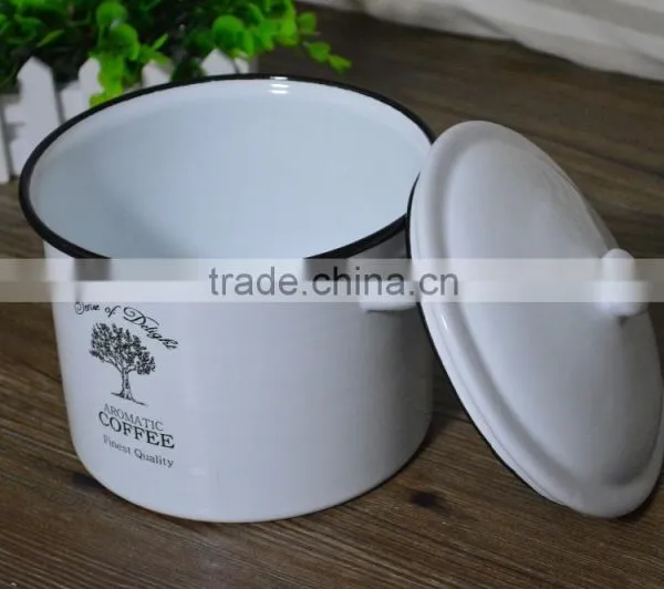Enamel Soup and Stock Pot,flower Pot