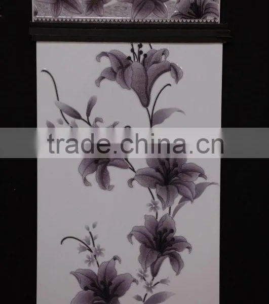 Saleable Ceramic Wall Tiles Match Border Rush Golden photo-3