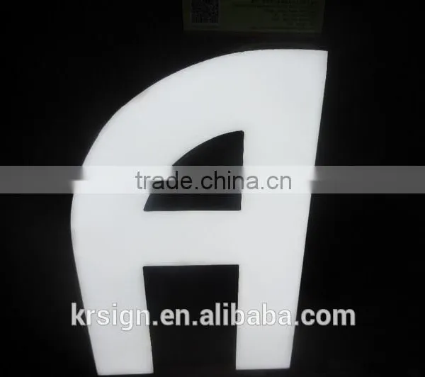 OEM Customized Outdoor Advertising Display Epoxy Resin Led Frontlit Letter Resin Wall Letters Quality Choice photo-2
