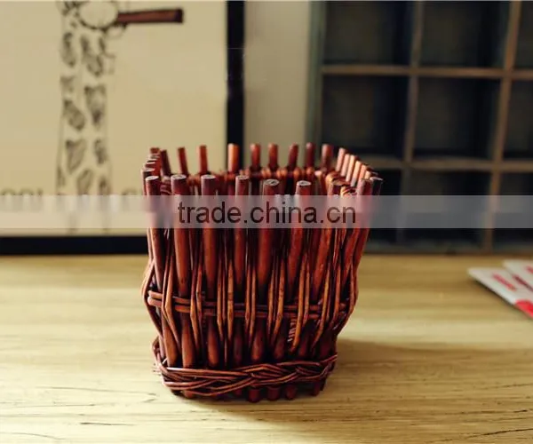 2016 New Wicker Vintage Vase Willow Vase Flower Vase Home Decoration Flower Vase photo-2