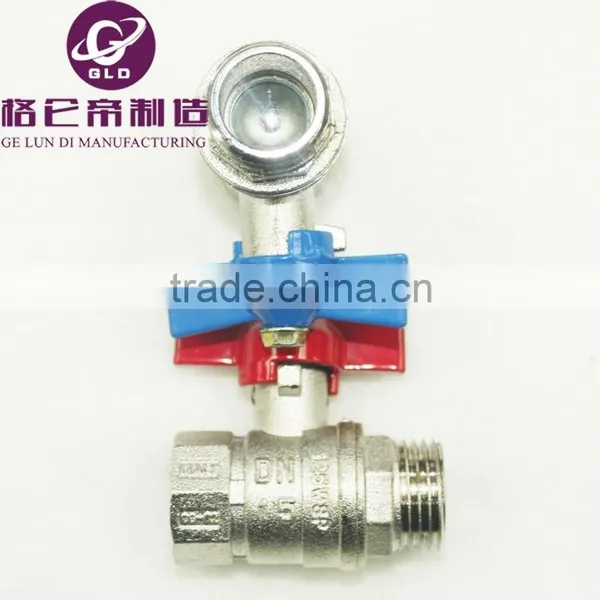 2015 New Design Cheap 1/4'' ~ 4'' Brass Ball Valves With T Handle Zinc Globe Valves photo-2