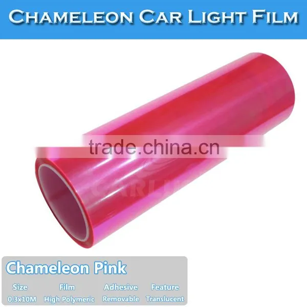 Removable PVC Material Pink Car Light Chameleon Wrap Foil photo-3