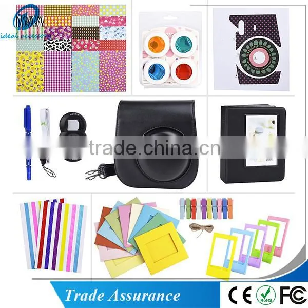 11 in 1 Instax Mini8 Case Accessories Bundle Set Include Cases,Albums,film Sticker,strap,close up Lens,self Porait Mirror photo-5