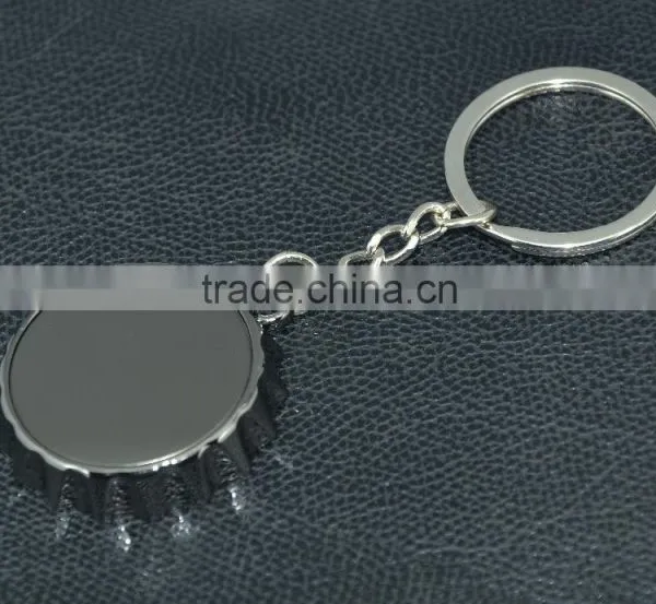 Modern Design Bottle Cap Shape Keychain Bottle Opener photo-2