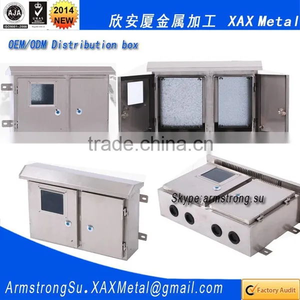 XAX58DB OEM ODM customized electrical power junction wire switch connecting steel distribution box