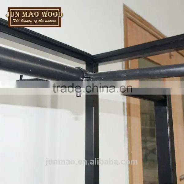 Removable Shelf Combination Iron Pipe Design for Clothes Floorstanding Display Racks photo-3