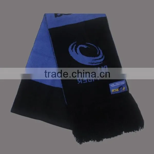 ACRYLIC JACQUARD LOGO PROMOTIONAL FOOTBALL TEAM SCARF photo-3