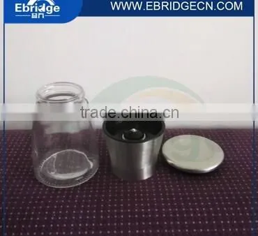 Stainless Steel Glass Spice Bottle Grinder Pepper and Salt Mill photo-2