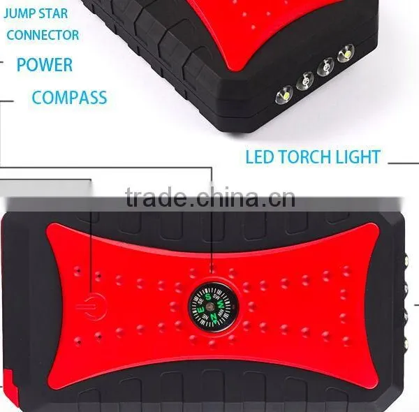 New Products 7500mah Waterproof Multi-function Auto Emergency Start Power With 4 Usb Output With Compass photo-5