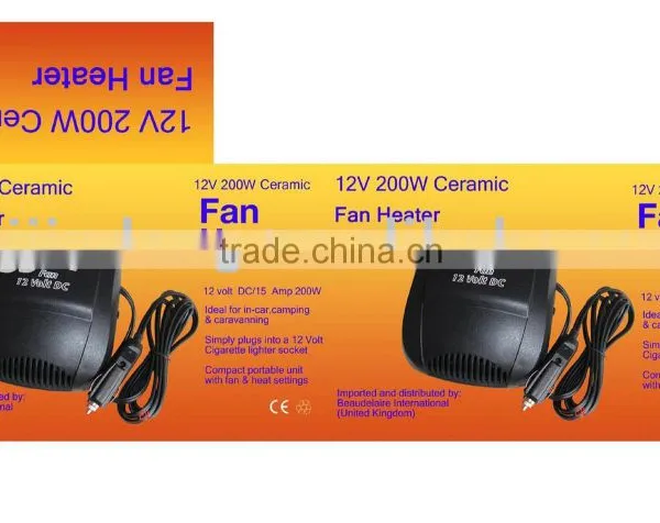 Factory Selling 12v 200w CAR Ceramic Heater