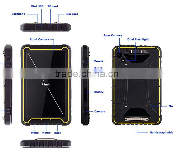 Android Tablet 7 Inch Rugged Tablet 3G 1gb Ram/8GB ROM, 7" 1024*600 Rugged Tablet pc photo-4