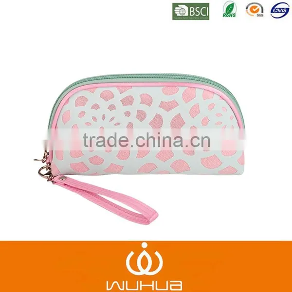 Polyester Flower Custom Cosmetic Bags for Women photo-2
