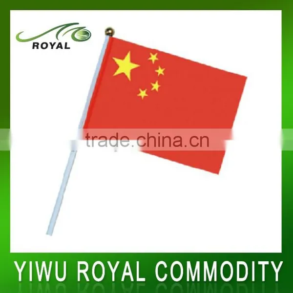 Promotional Waving Polyester Stick Custom Hand Held Flags