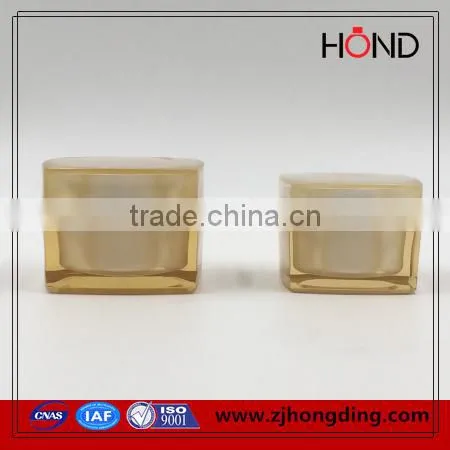 Square Cosmetic Acrylic Jar 15g,square Acrylic Jar, Shiny Cosmsetics Jars