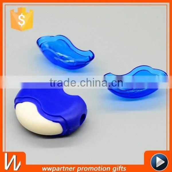 UFO Shaped Eraser with Pencil Sharpener,Round Shape Eraser with Plastic Sleeve