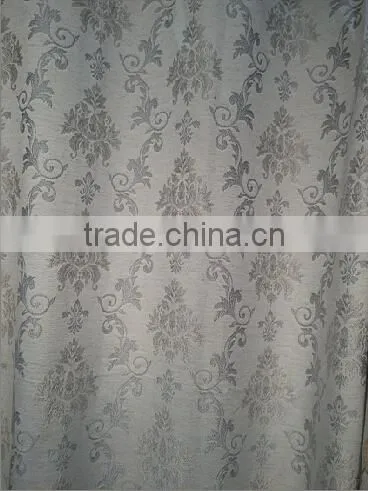 New Arrival 100% Polyester Small Flower Design Jacquard Curtain photo-2