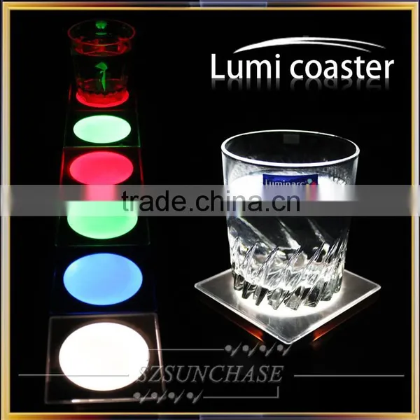 2016 Newest Led Bottle Coaster, Led Drink Coaster Black Light photo-5