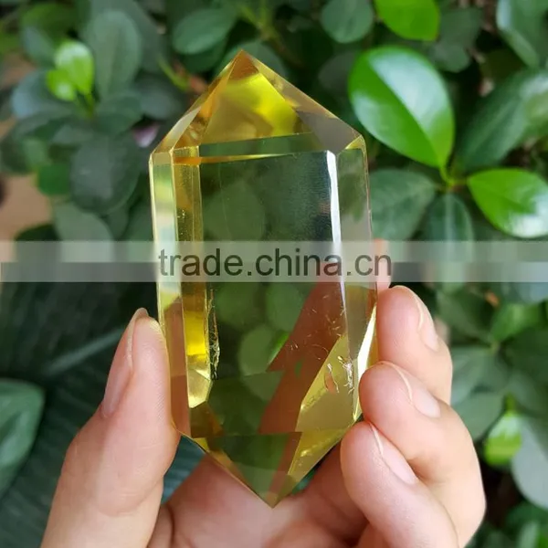 Top Quality!!! Natural Citrine Quartz Crystal Point Double Points Citrine Wand photo-4