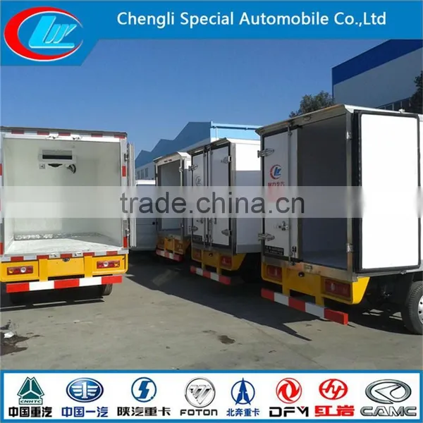 Yuling 2T Freezer Truck Mini Van Truck Cargo Box Van Truck Fiberglass Van Truck Food Box Van Truck photo-2
