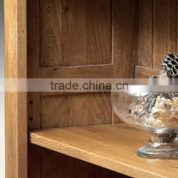 Solid Wood Oak Reclaimed Bookcase With 2 Drawers photo-5