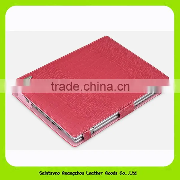 15641 Newest Custom Alligator Leather Smart Cover for Tablet photo-5