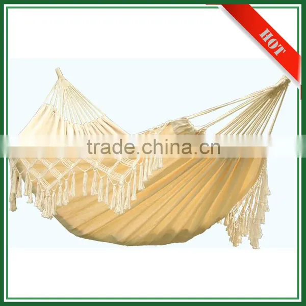 Wholesale Cheap Custom Linen Cotton Camping Outdoor Hammock With Macrame photo-2