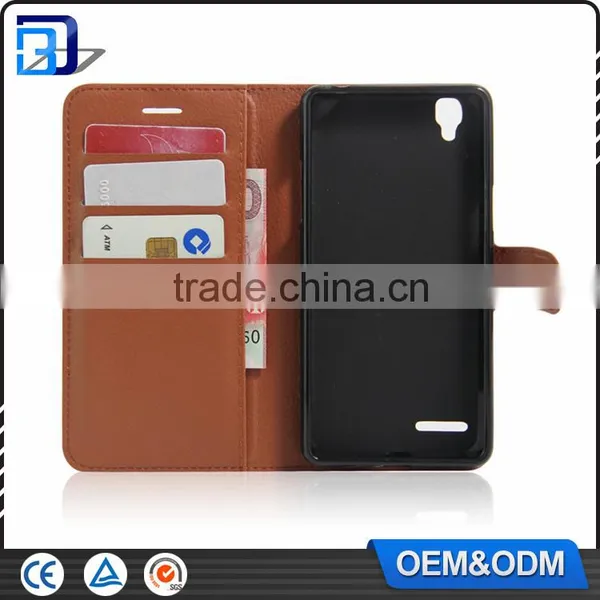 For OPPO F1 Case, Litchi Design Credit Card Wallet Stand Leather Pouch Flip Cover Case for Oppo f1 A35 China Suppliers photo-4