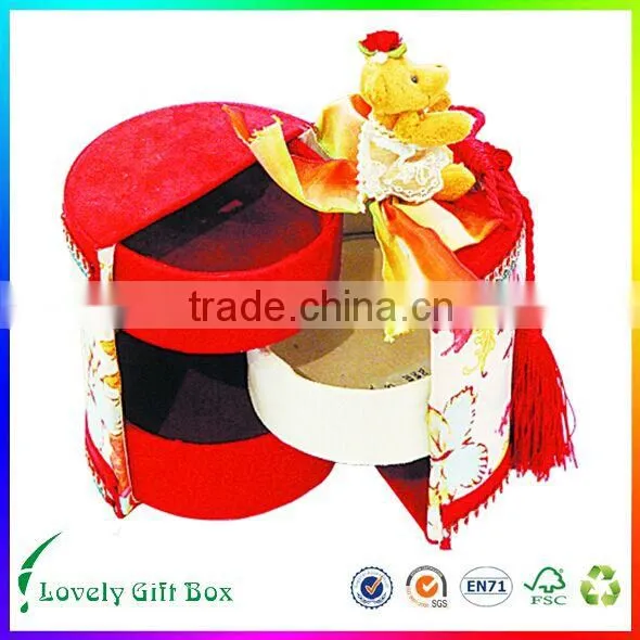 High Quality Empty Cardboard Round Chocolate Box photo-5